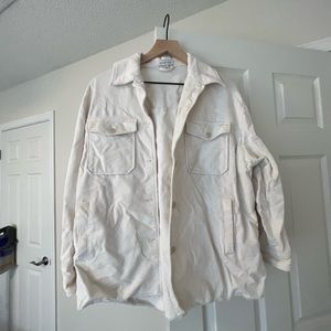 White corduroy jacket